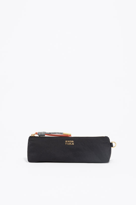 Black nylon make-up case