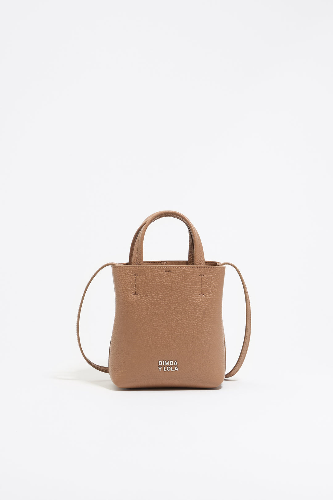 Mini light brown leather Chihuahua bag