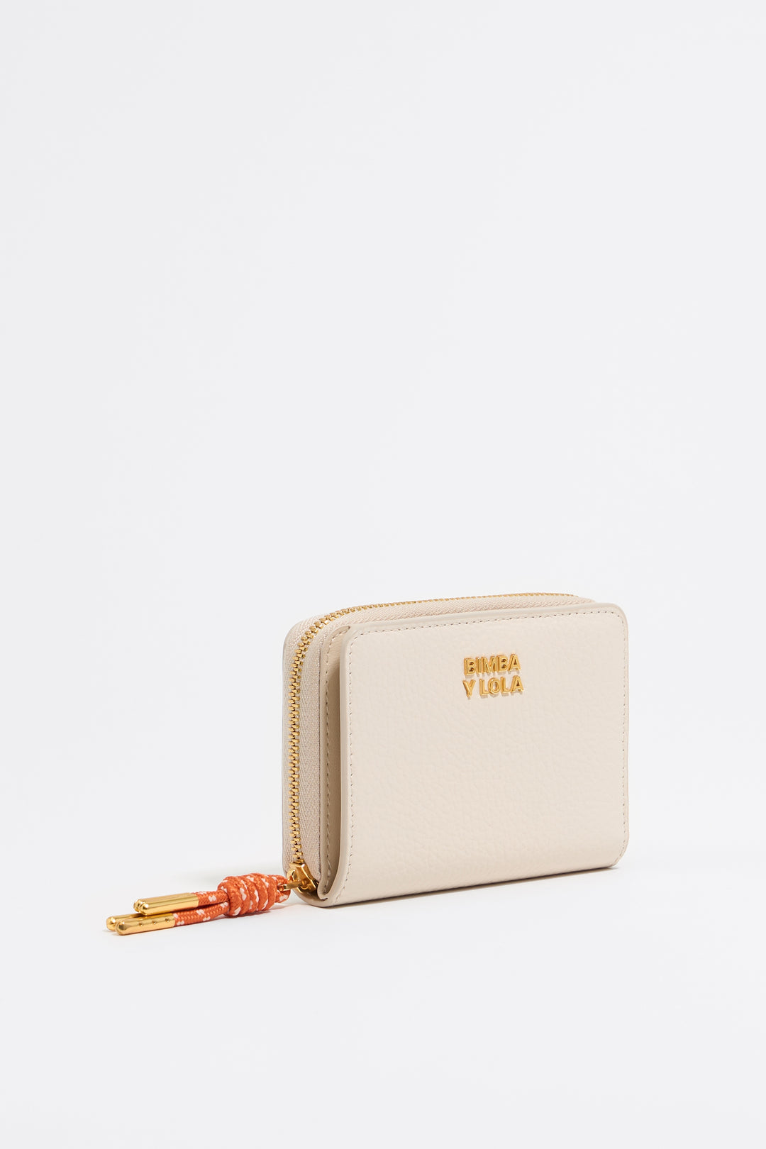Off white leather flap purse