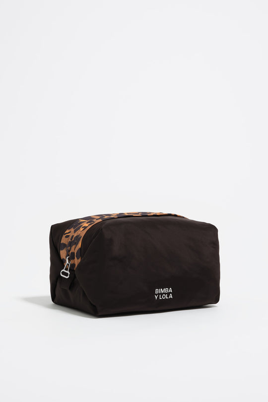Charcoal nylon make-up case - MYHOLDAL LEBANON