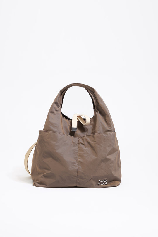 Medium mink nylon Paper bag