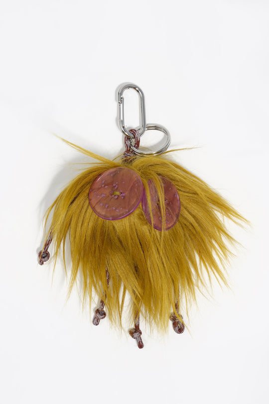 Green fur Rogelia key ring