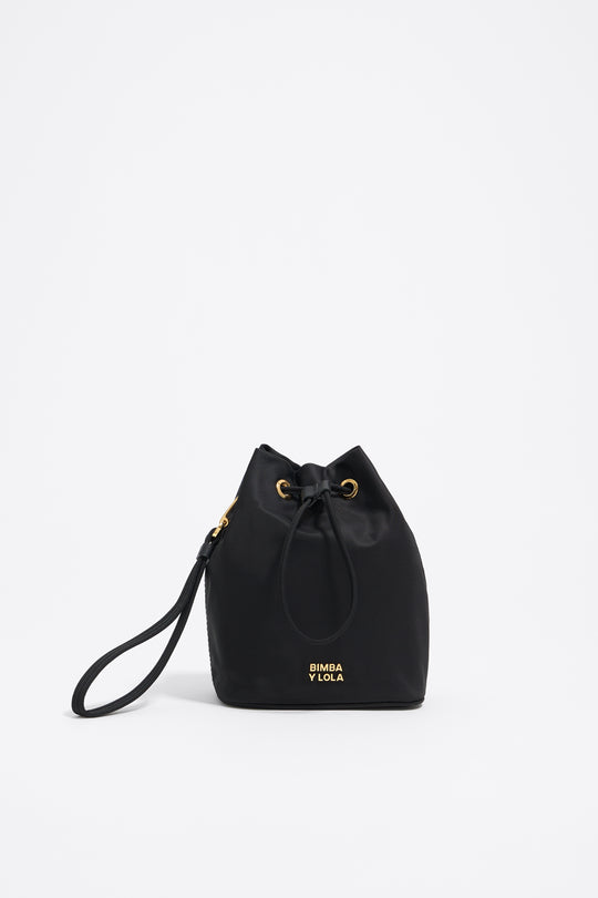 Black nylon make-up case