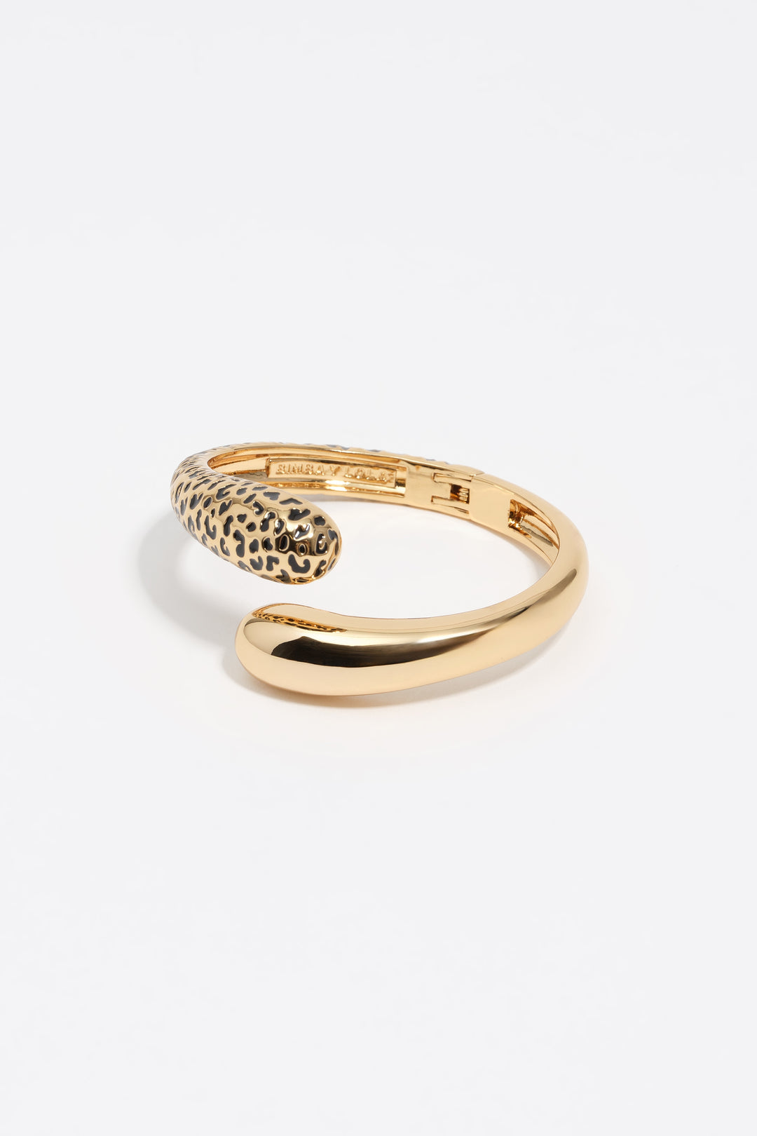 Black animal print bracelet