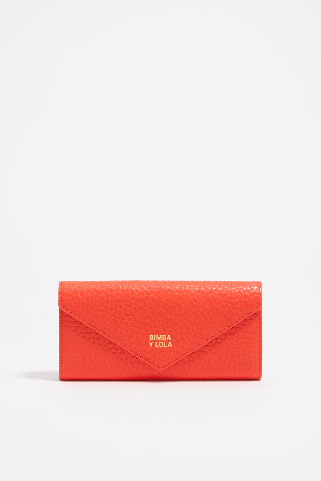 Coral leather continental wallet