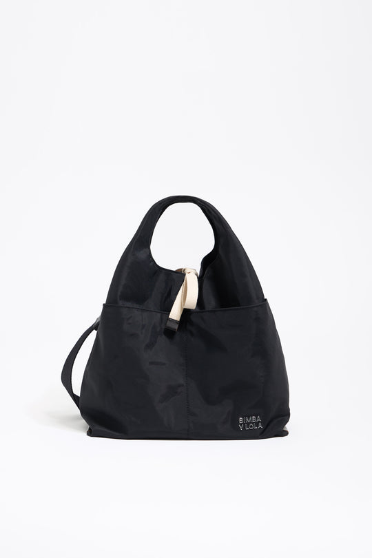 Medium black nylon Paper bag