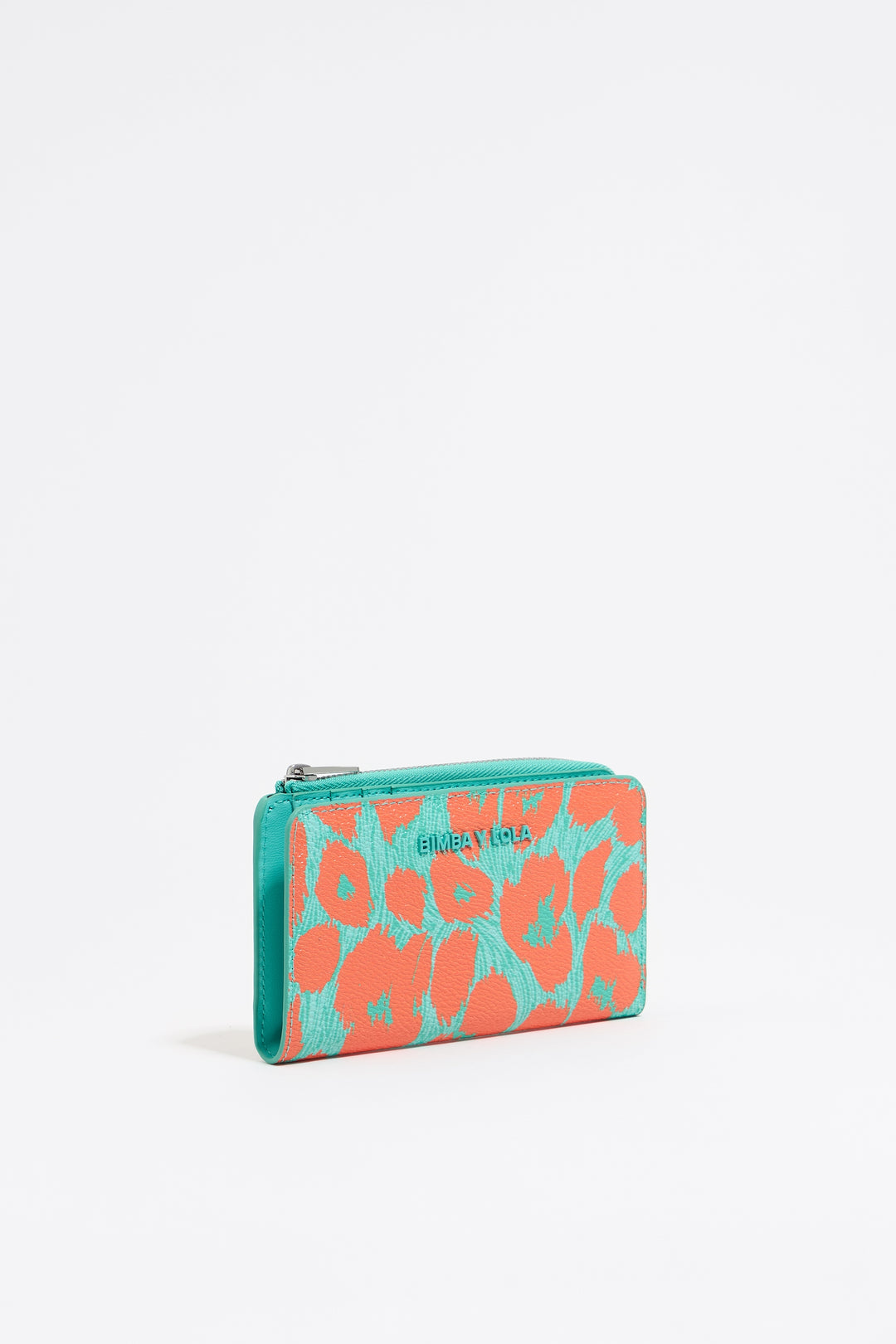 Leopard turquoise purse