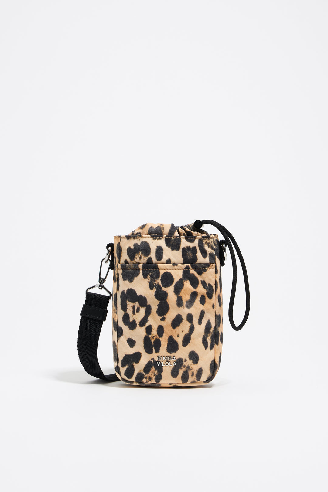 Beige Leopard nylon mini bag