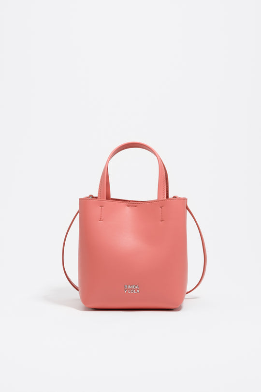 Small bubblegum pink leather Chihuahua bag