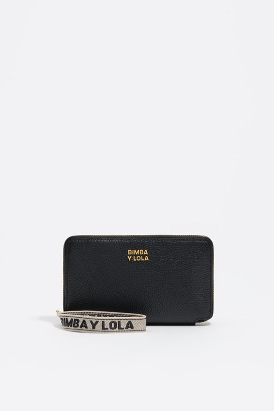 Black leather wallet