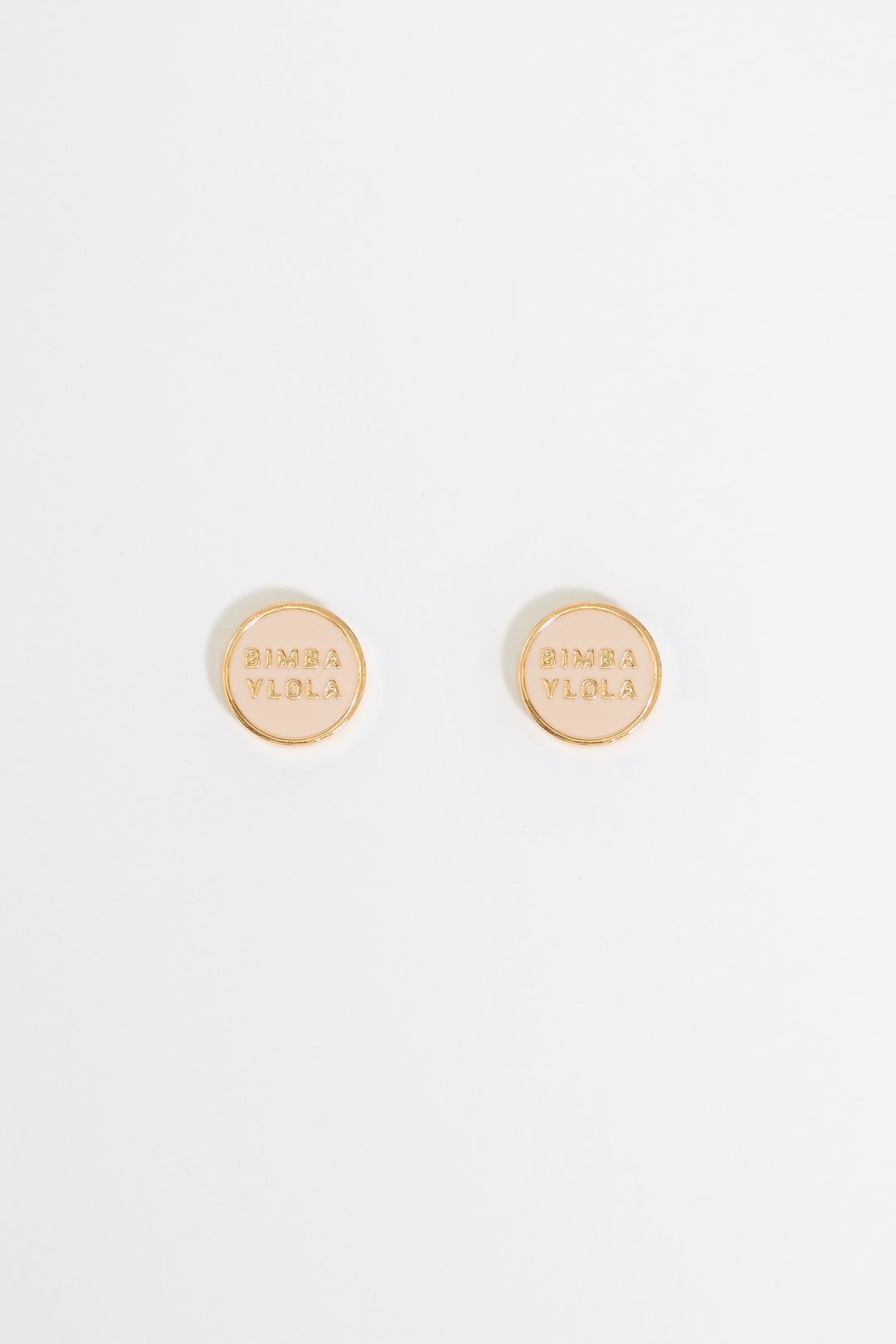 Ivory logo earrings