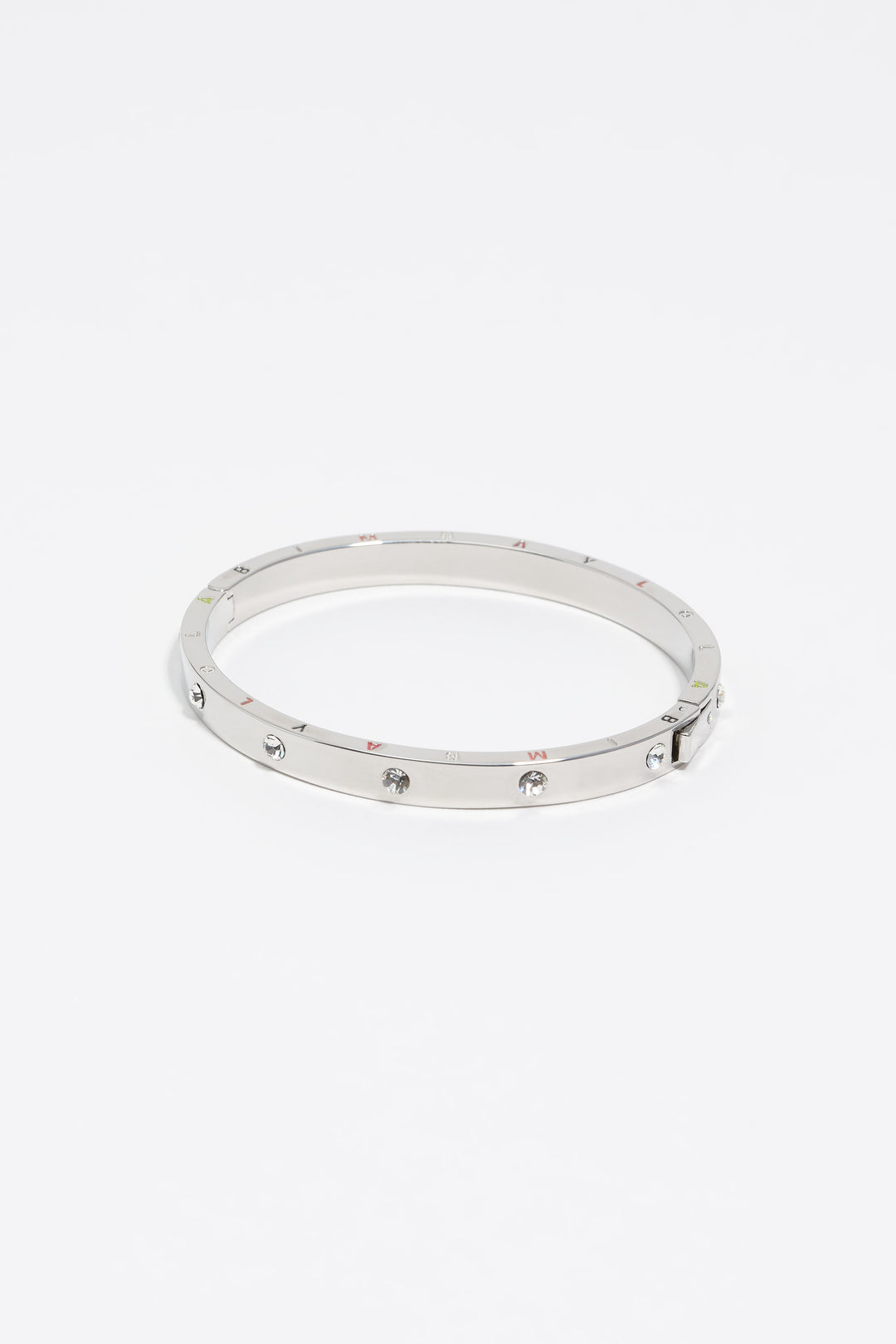 Silver crystals bracelet