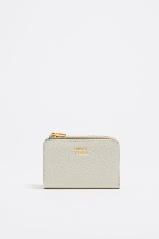 Off white leather purse