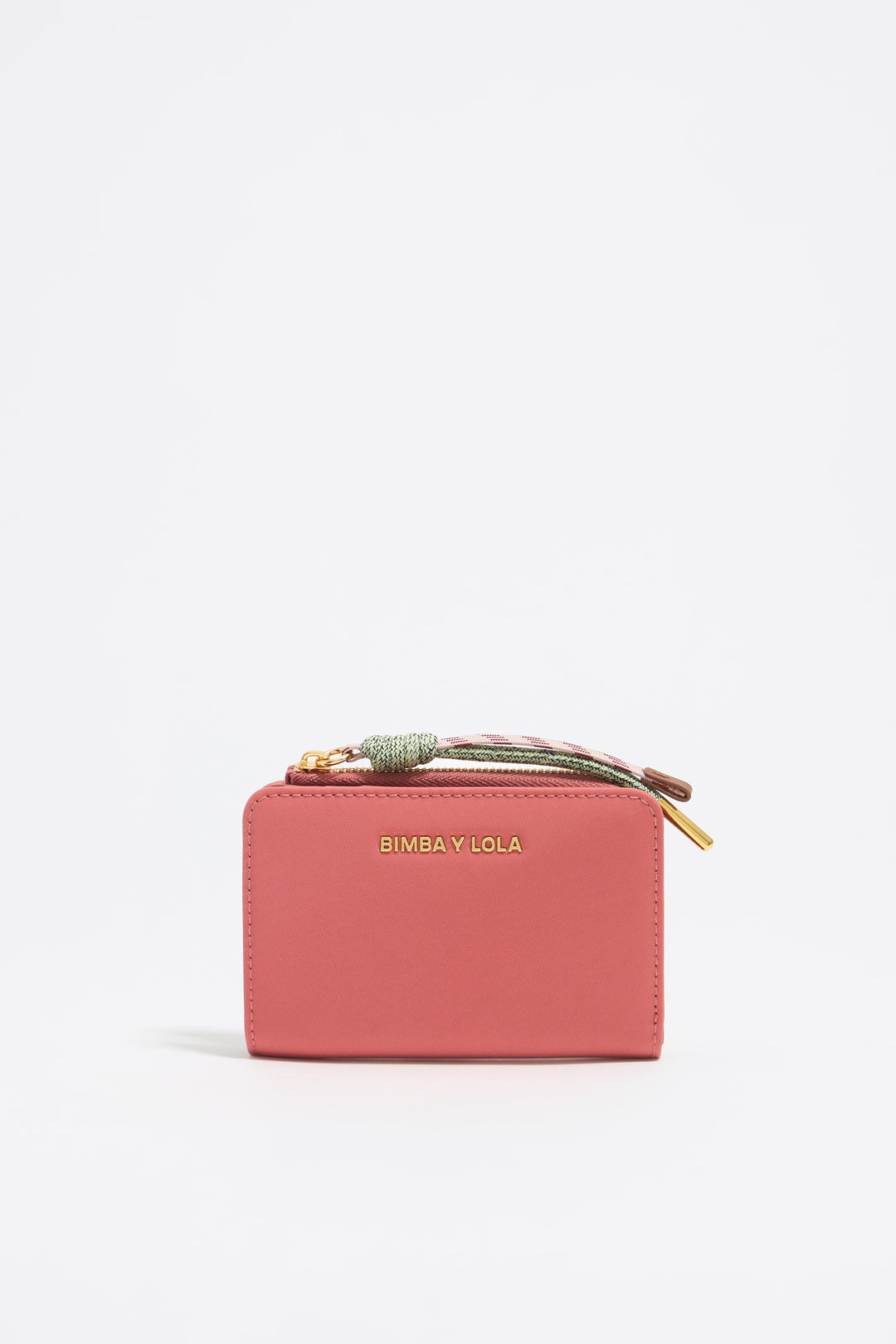Pink nylon purse