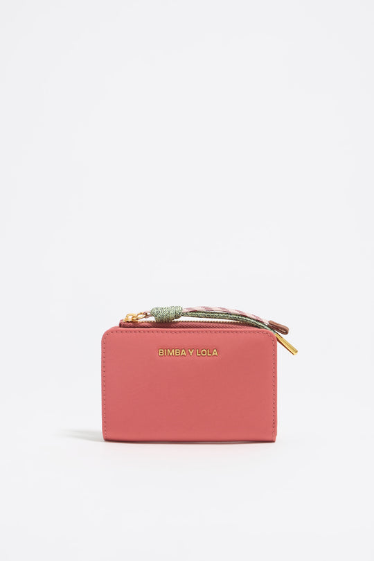 Pink nylon purse