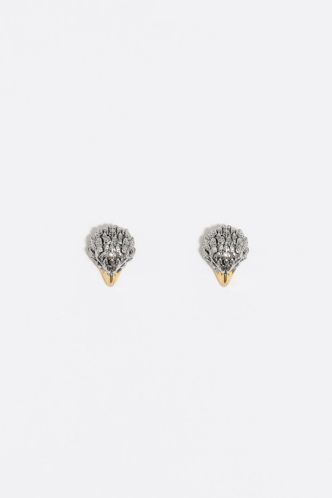 Two-tone eagle earrings