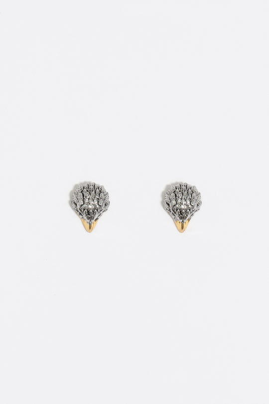 Two-tone eagle earrings