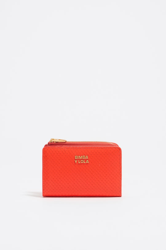 Coral leather purse - MYHOLDAL LEBANON