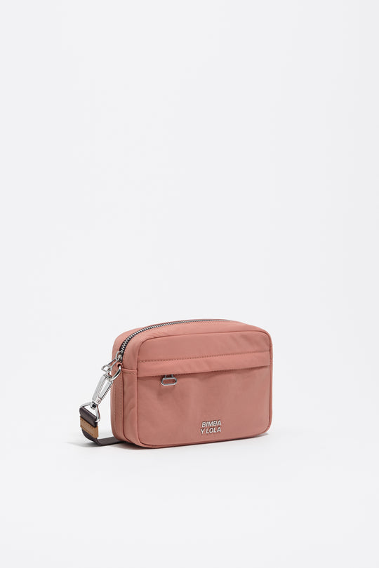 Pink nylon mini bag