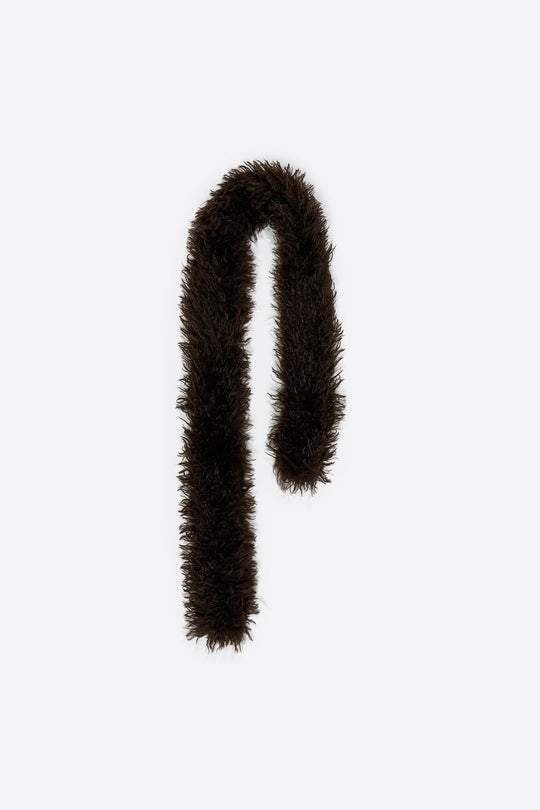 Brown fur boa