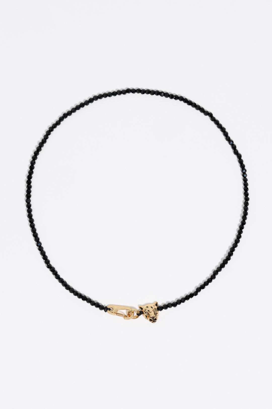 Panther black crystals necklace