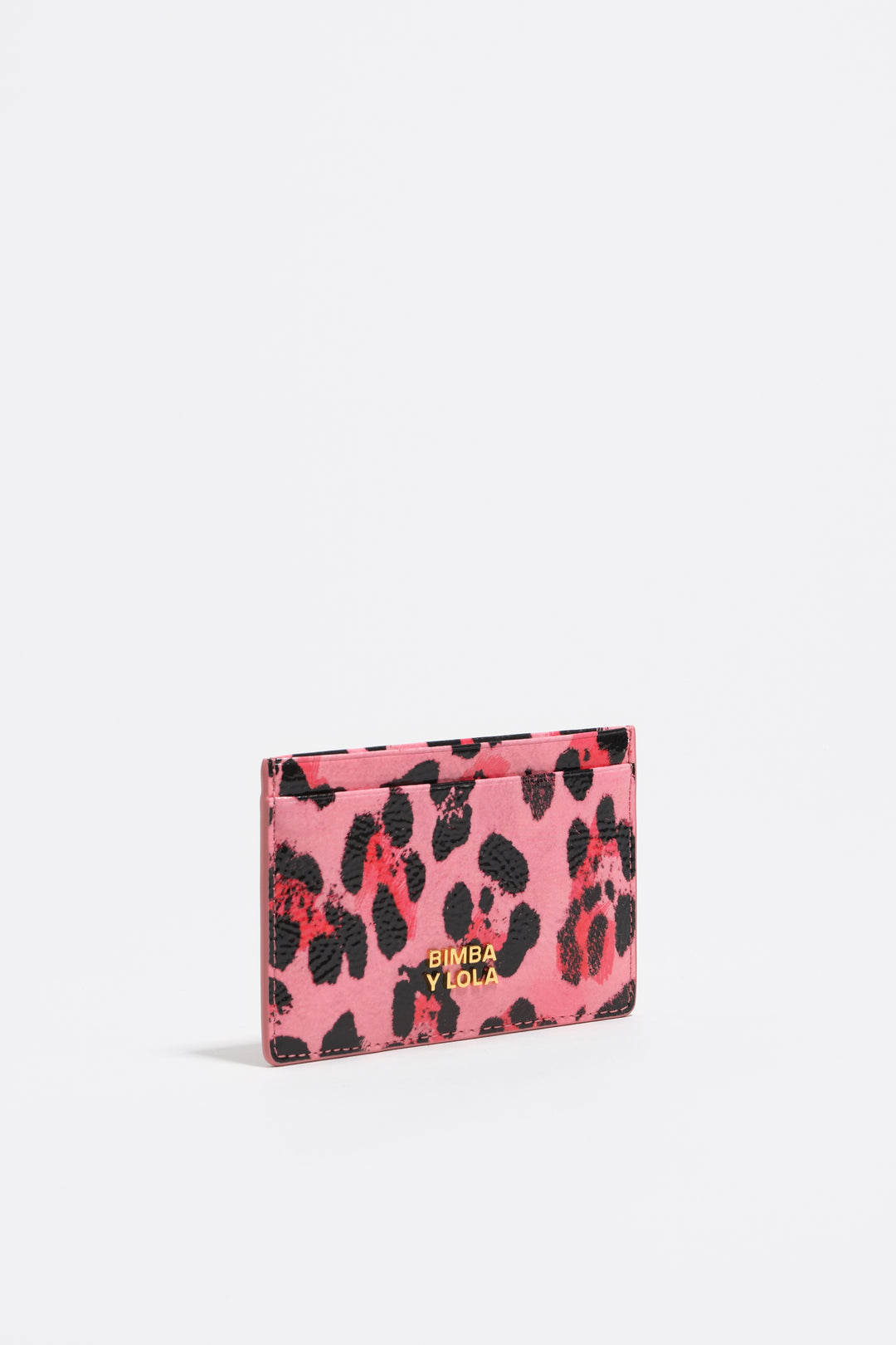 Strawberry textured shiny Leopard print card holder - MYHOLDAL LEBANON