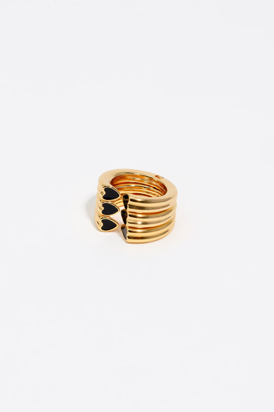 Black heart triple modular ring
