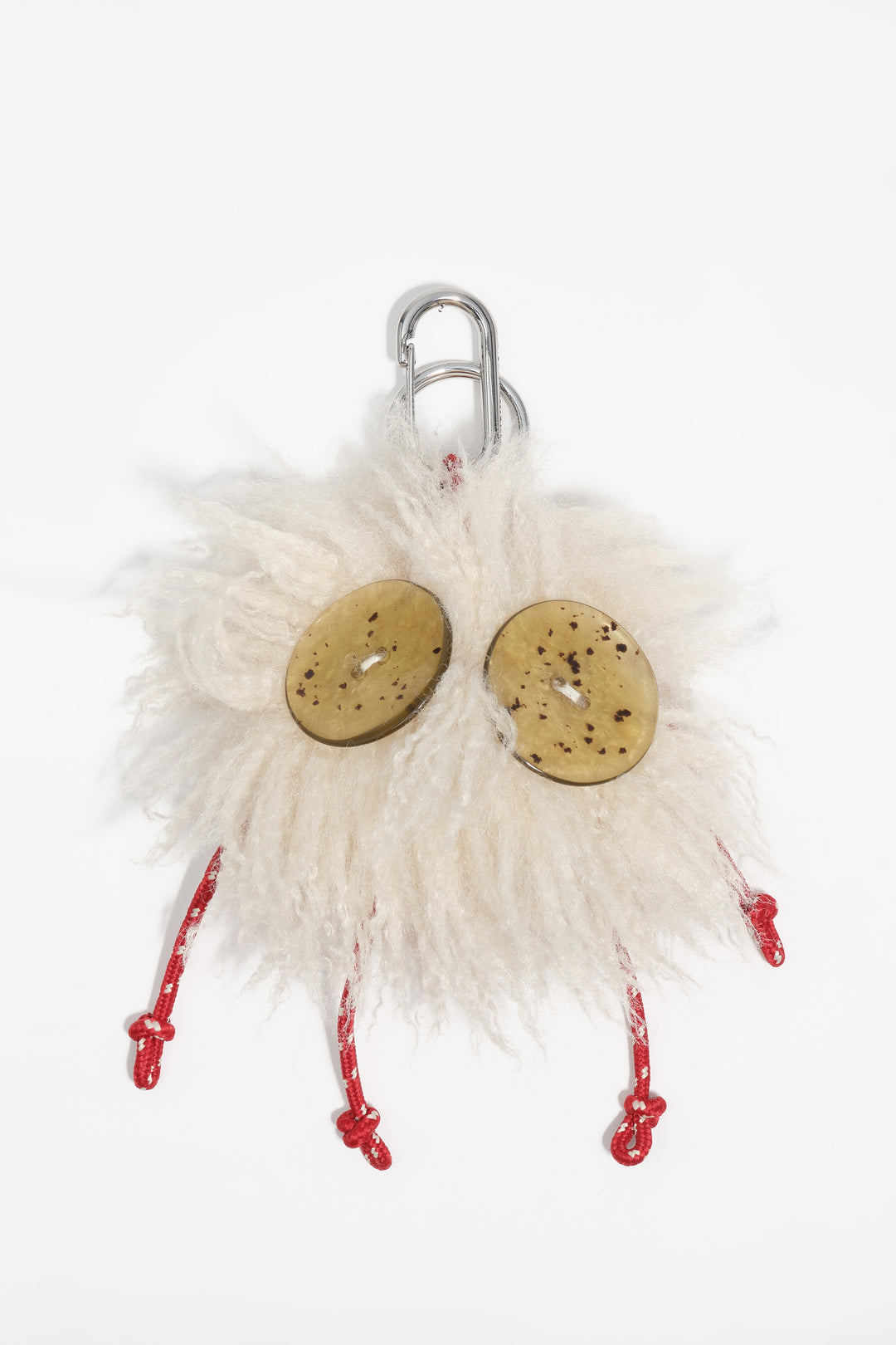 Ivory fur Charo key ring