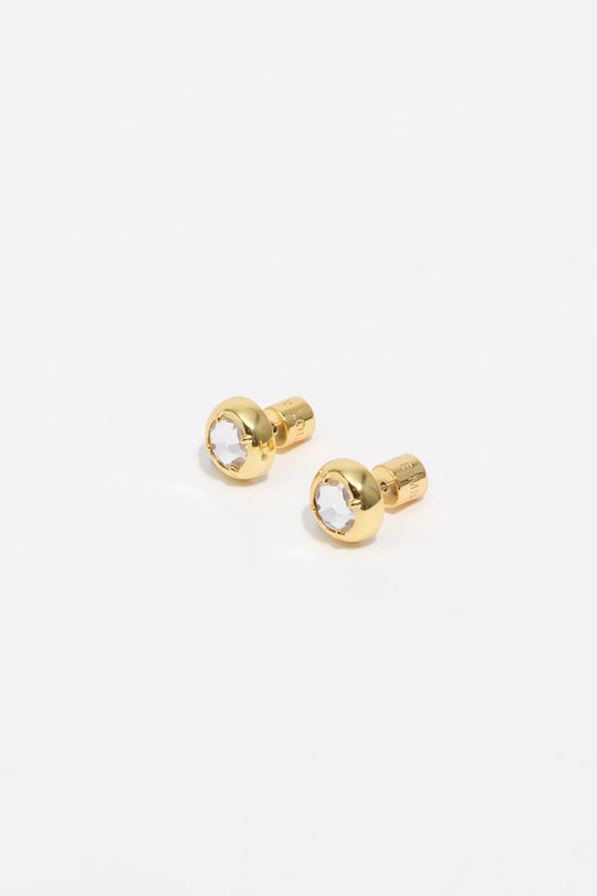 Gold crystal earrings