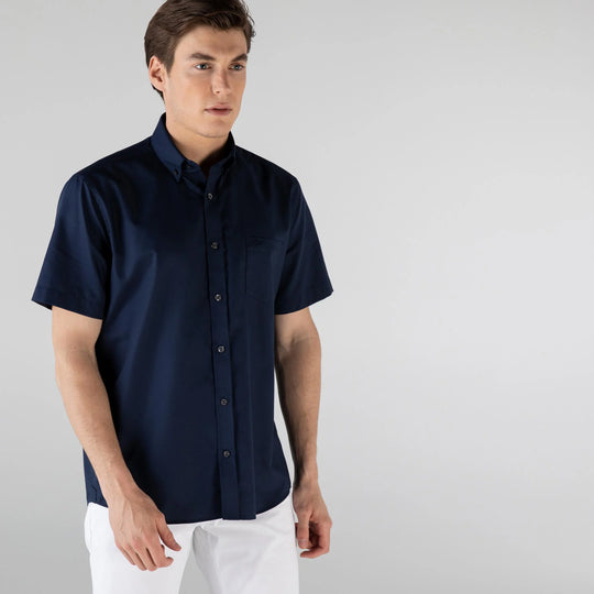 Men's Regular Fit Mini Pique Shirt - Ch9612