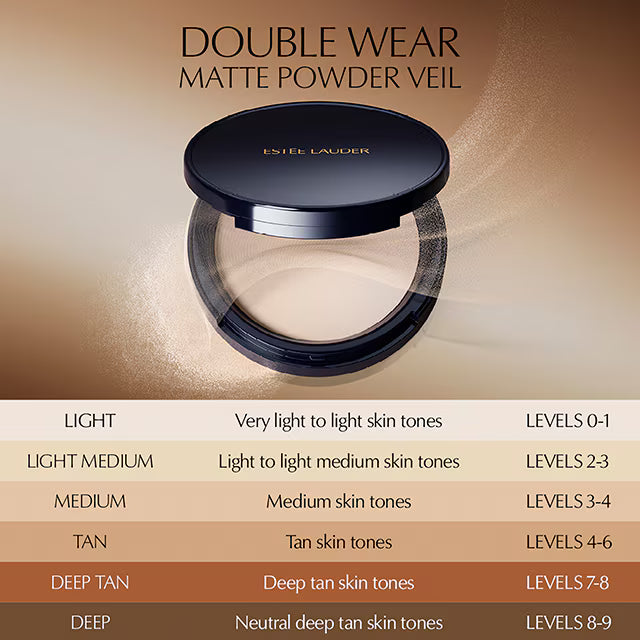 Double Wear
Stay-in-Place Matte Setting Powder Veil