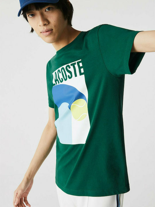 Men’s Lacoste SPORT Breathable Graphic Print T-shirt - TH9683