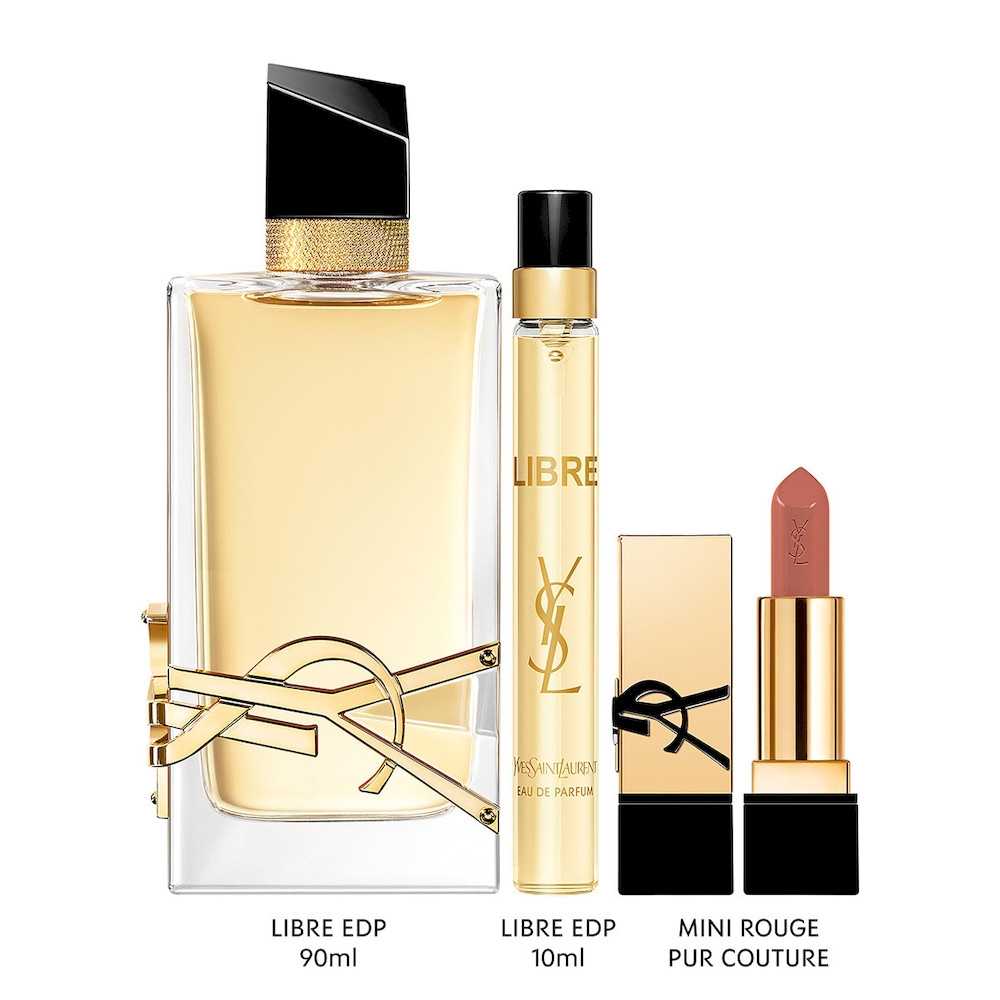 Libre Eau De Parfum and Rouge Pur Couture Trio Set
