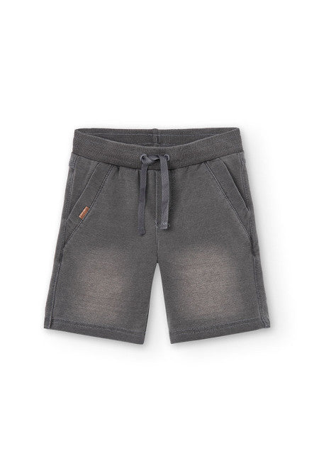 Fleece bermuda shorts denim stretch for boy - - MYHOLDAL LEBANON