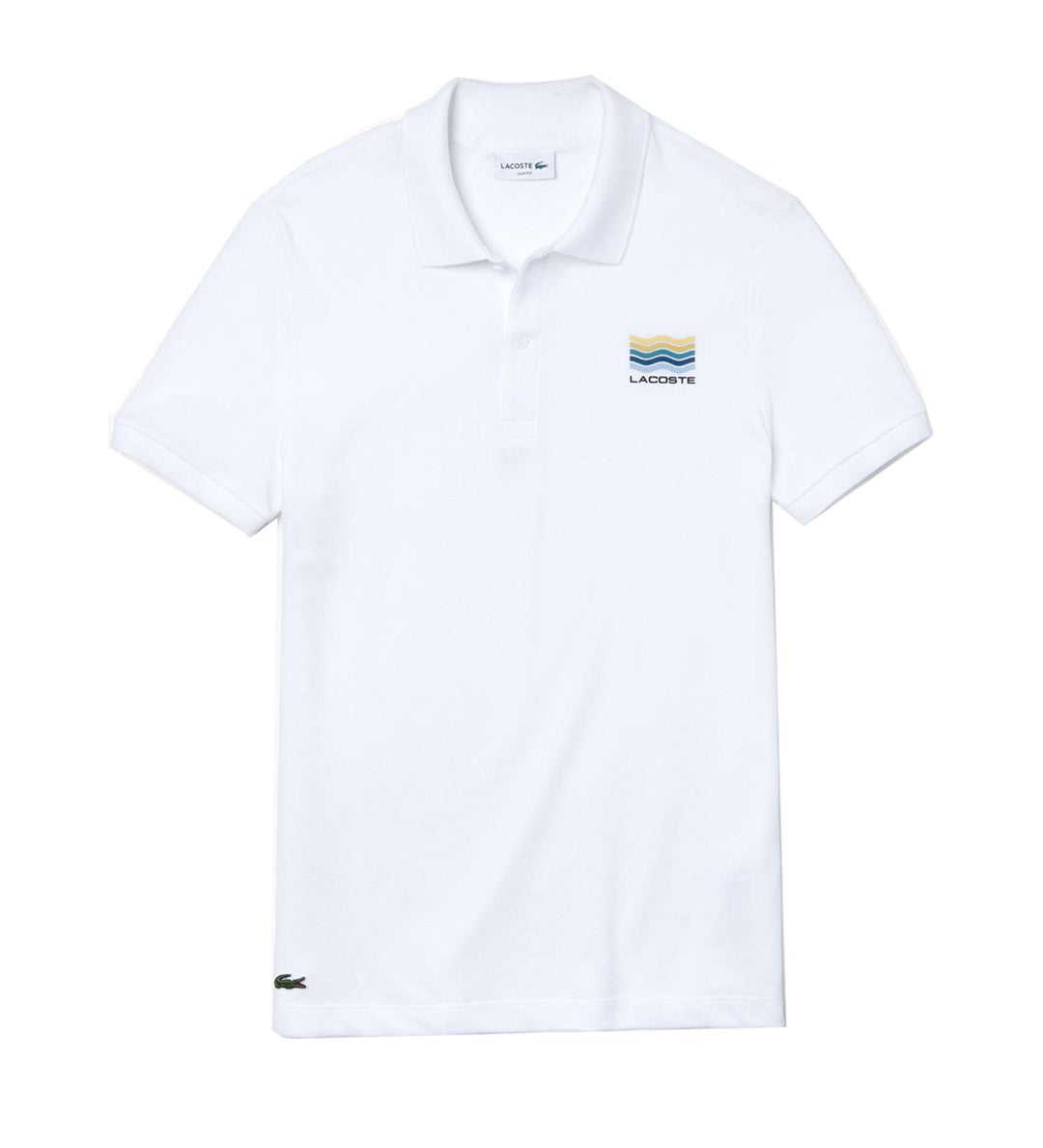 Men's Slim-Fit Cotton Petit Piqué Polo Shirt With A Colorful Print - Ph4270