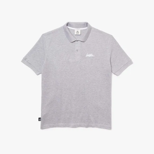 Unisex Lacoste L!VE Loose Fit Signature Cotton Polo Shirt
