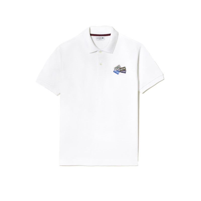 Cotton Pique L.12.12 Badge Detail Polo Shirt - PH2052