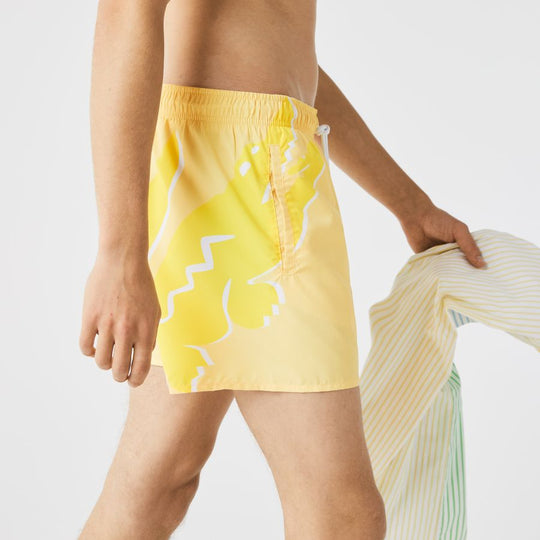 Men's Crocodile Built-In Mesh Boxer Swimming Trunks - MYHOLDAL LEBANON