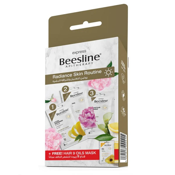 Shop The Latest Collection Of Beesline Radiance Skin Routine(Whitening Mask, Scrub,Eye Contour + 9 Hair Oil Free) In Lebanon