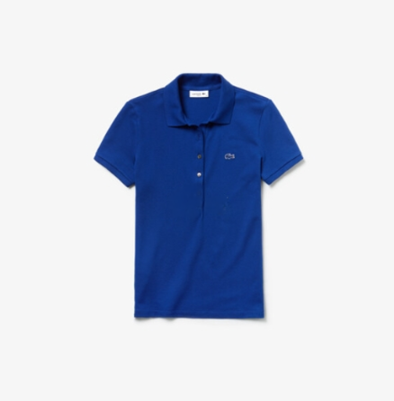 Women's Lacoste Slim Fit Stretch Mini Cotton Pique Polo Shirt - PF7845