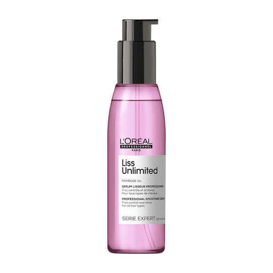 Shop The Latest Collection Of L'Oreal Professionnel Liss Unlimited Prokeratin Soothing Anti-Frizz Blowdry Serum Or Rebellious Frizzy Hair & Straightened Hair Serie Expert 125 Ml In Lebanon