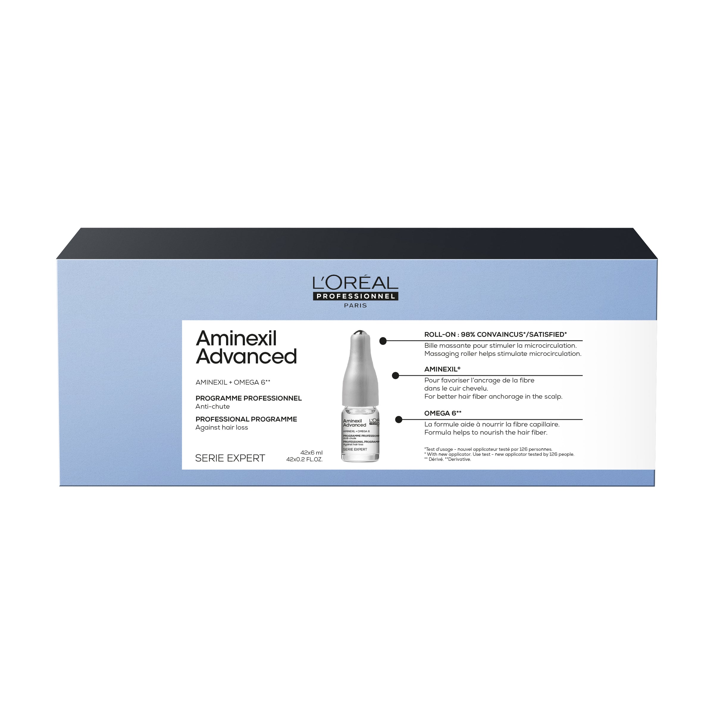Shop The Latest Collection Of L'Oreal Professionnel Aminexil Advanced Dual-Action Scalp & Anti-Thinning Hair Treatment For Denser Looking Hair With More Body Professional 6-Week Anti-Chute Cure Serie Expert 42X6 Ml In Lebanon