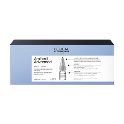 Shop The Latest Collection Of L'Oreal Professionnel Aminexil Advanced Dual-Action Scalp & Anti-Thinning Hair Treatment For Denser Looking Hair With More Body Professional 6-Week Anti-Chute Cure Serie Expert 42X6 Ml In Lebanon