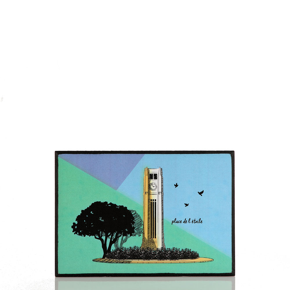 Shop The Latest Collection Of Mouftah El Chark Place De L'éToile Wood Poster - Tab.010206 In Lebanon