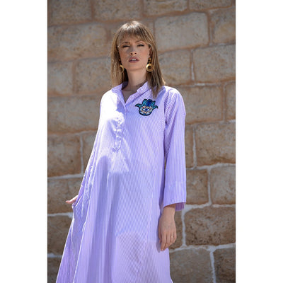 Shop The Latest Collection Of Mouftah El Chark Happy Hamsa Shirt Dress-Dre.Hhd - 22817 In Lebanon