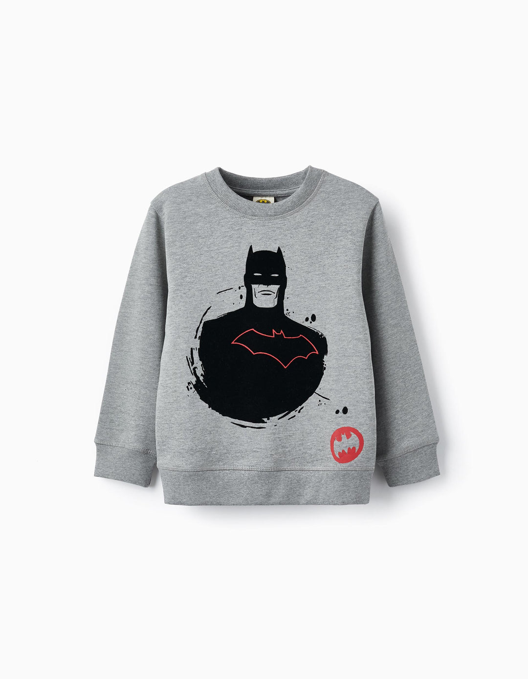 Cotton T-shirt for Boys 'Batman', Grey
