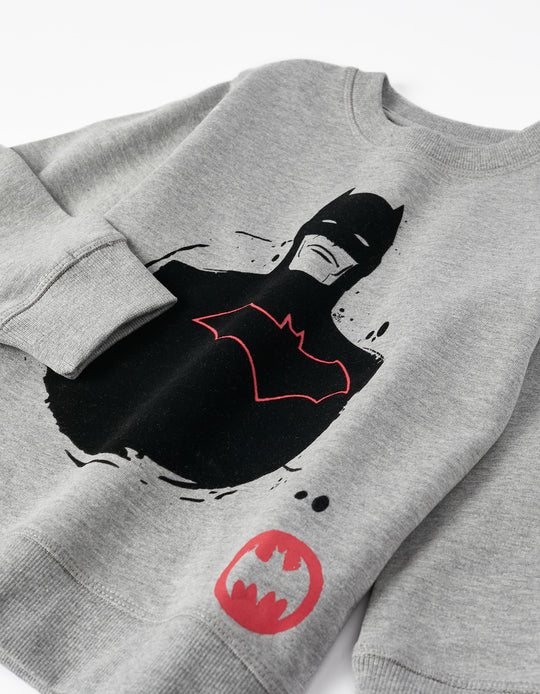 Cotton T-shirt for Boys 'Batman', Grey