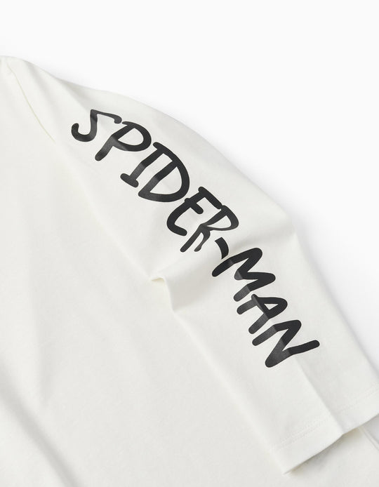 Cotton T-shirt for Boys 'Spider-Man', White