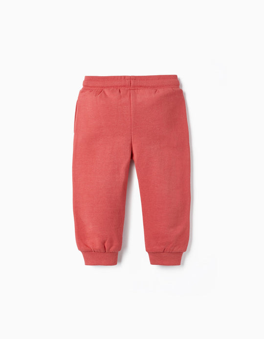 Cotton Joggers for Baby Boys, Pink