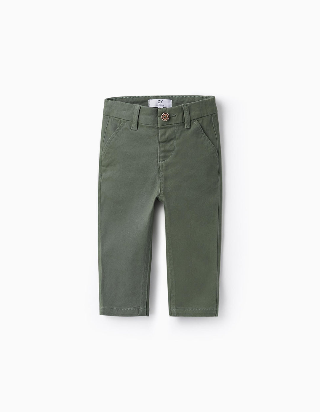 Chino Trousers for Baby Boy, Dark Green